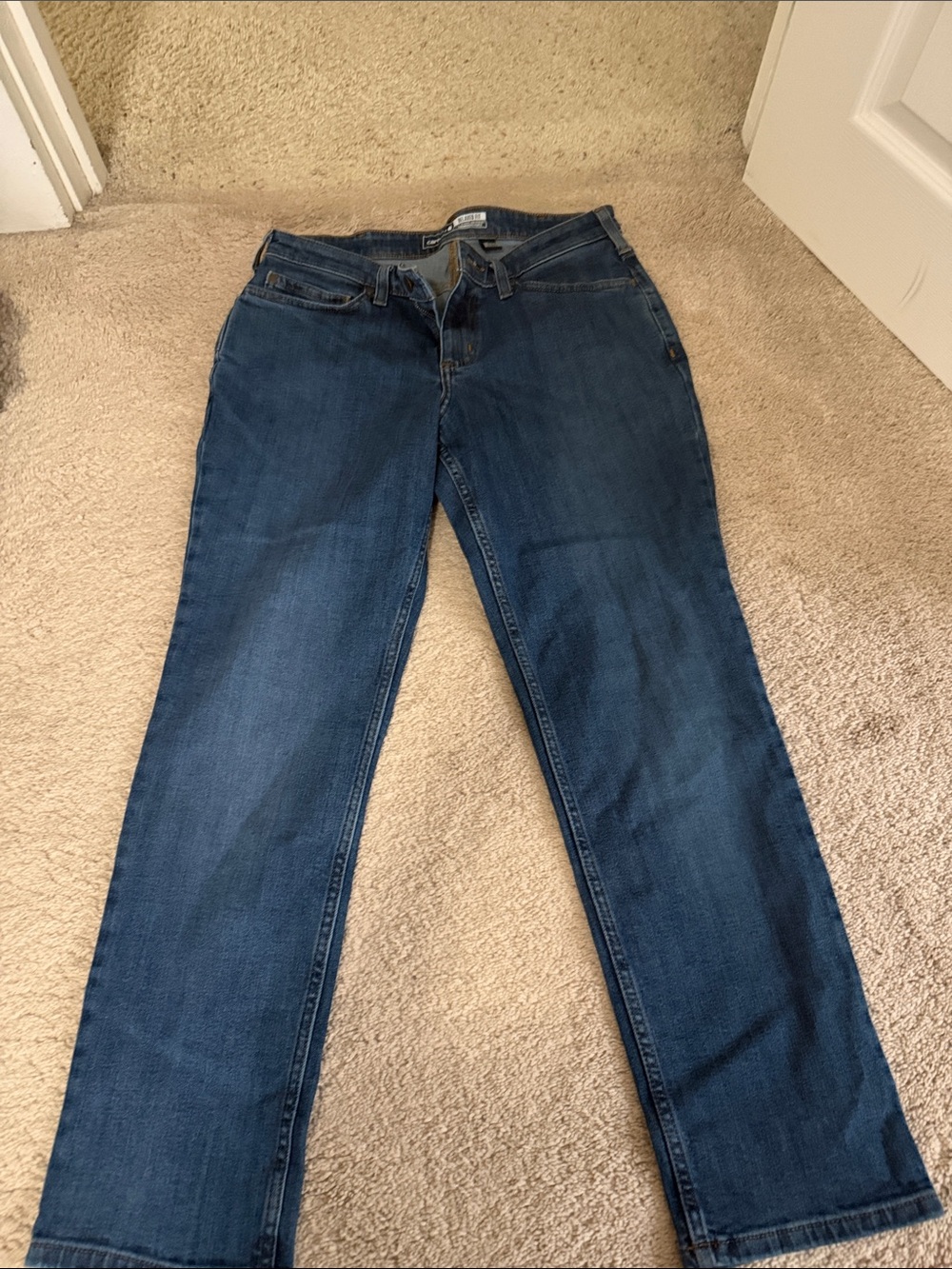 Carhartt Women's Indigo Straight-Leg Jeans